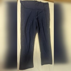 GapFit Sports Legging (L Tall) Starred Blue